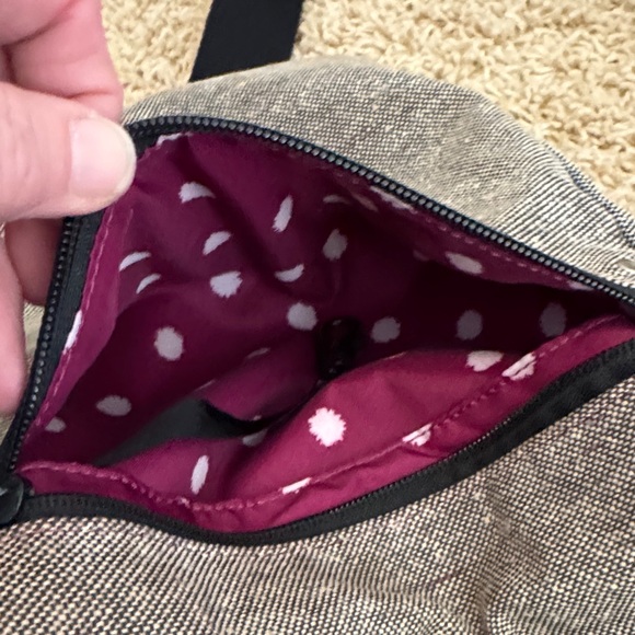 Timbuk2 Gray Tweed Small Crossbody Bag Purse Compact Messenger - Picture 12 of 15